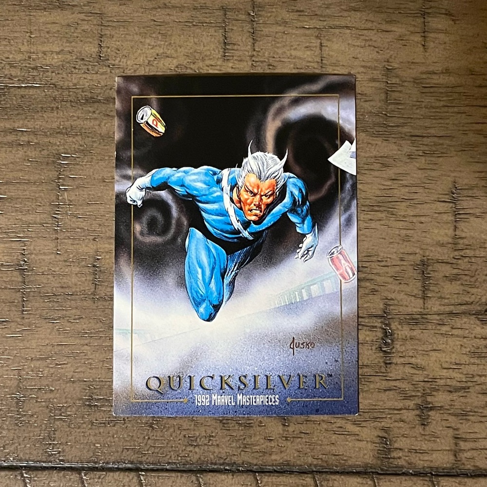 Skybox 1992 Marvel Masterpieces Quicksilver #71 Trading Card